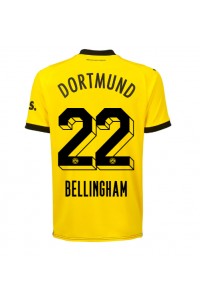 Borussia Dortmund Jude Bellingham #22 Fotballdrakt Hjemme Klær 2023-24 Korte ermer
